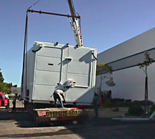 Bemco -300 F Walk-in chamber ready for shipment.